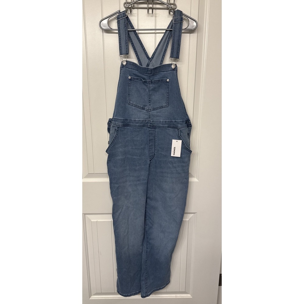 NWT WOMENS SONOMA GOODS FOR LIFE DENIM OVERALLS SIZE XL